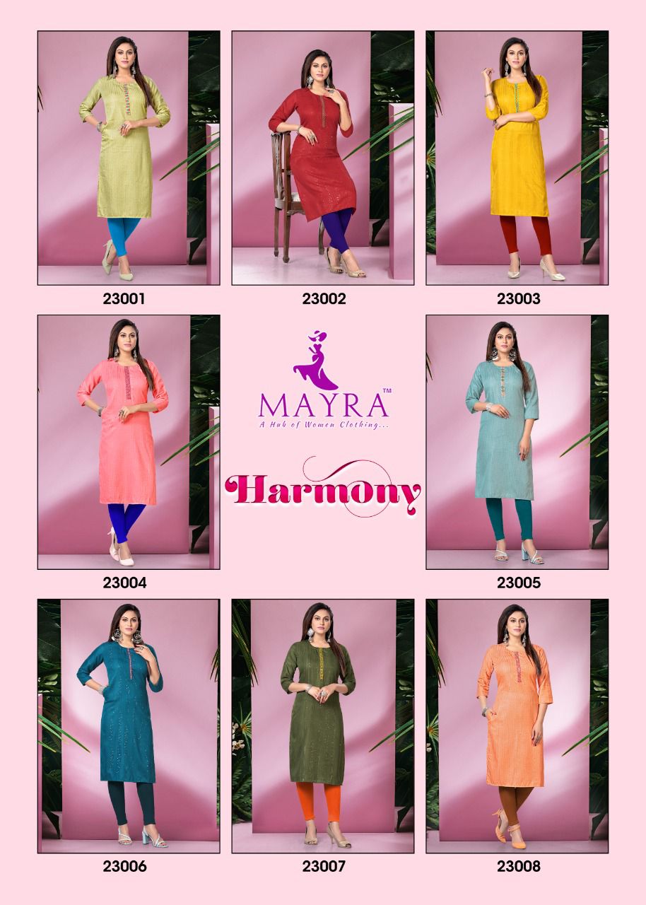 Mayra Harmony Cotton Daily Wear Printed Designer Kurti Collection